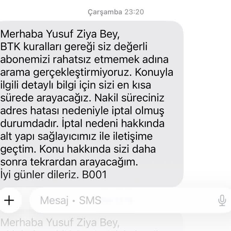 Yanıltıcı Adres Hatası Nedeniyle Nakil Gerçekleşmedi Ve Faturalar Kesilmeye Devam Ediyor