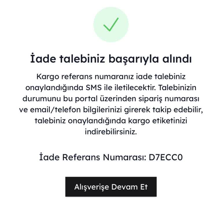İade Edilen Çantanın Ücret İadesi Gecikmesi Ve İletişim Sorunu