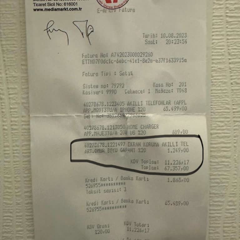Premium Ekran Koruyucu Paketi Standart Olarak Değiştirildi Müşteri Mağdur Oldu