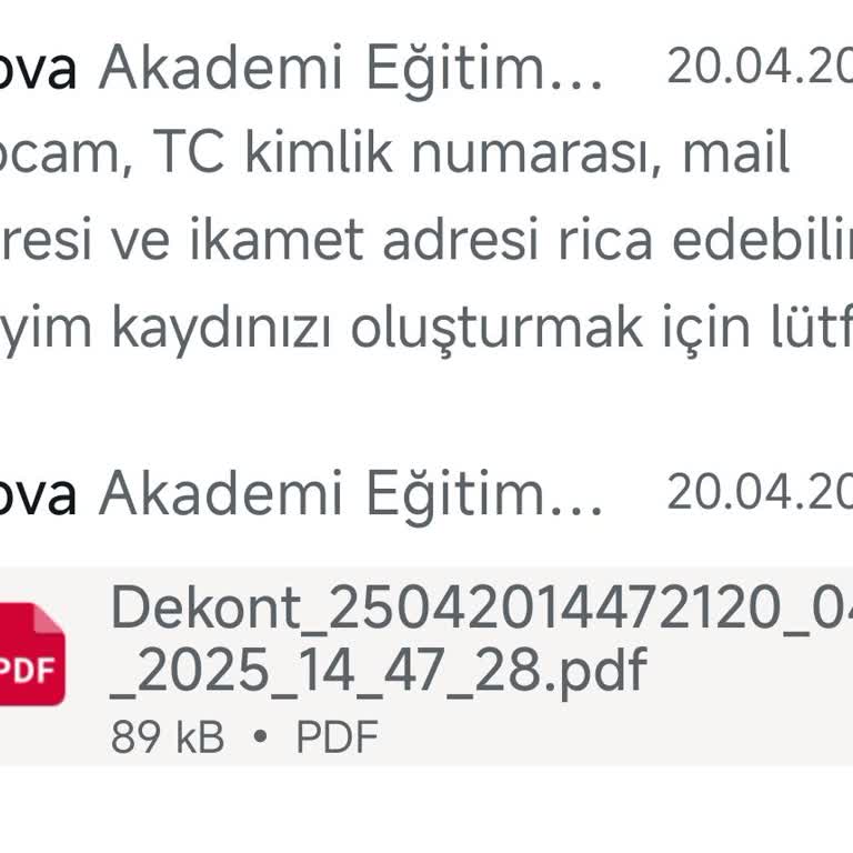 Nova Akademi'den Alınan Eğitim Ücreti İadesi Talebi