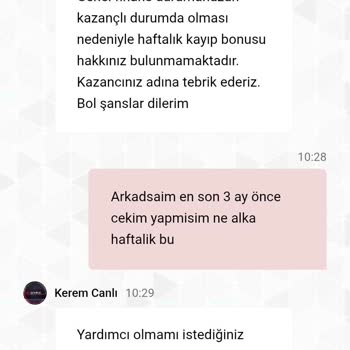 Haftalık Kayıp Bonusunun Haksız Reddedilmesi