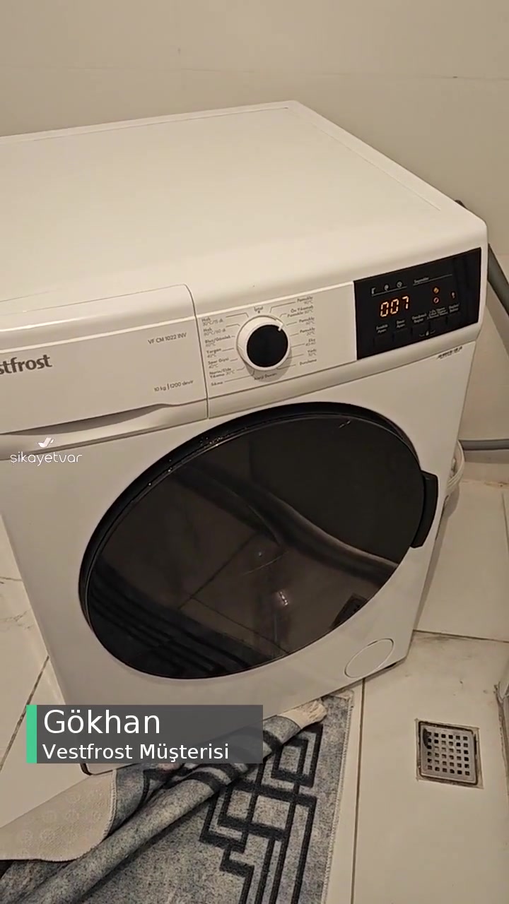 Vestfrost Çamaşır Makinesi Problemi! videonun kapak resmi