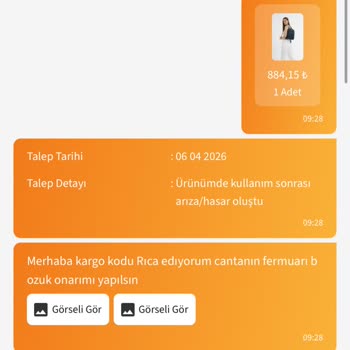 Trendyol’da Çanta İadesi İçin Uzun Bekleme Ve Cevapsız Müşteri Hizmetleri