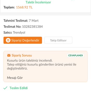 Trendyol’da Çanta İadesi İçin Uzun Bekleme Ve Cevapsız Müşteri Hizmetleri