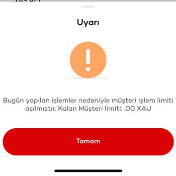 Altın Bozma İşlemi Limit Aşımıyla Engellendi; Kredi Kartı Borcu Ödenemiyor