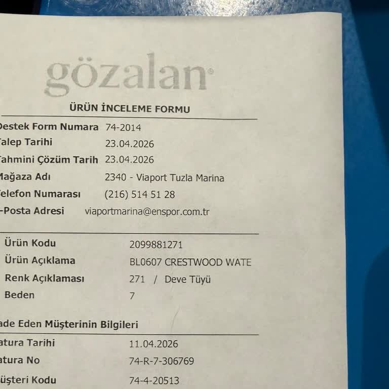 Üretim Hatası Olan Ayakkabı İçin İade Reddi