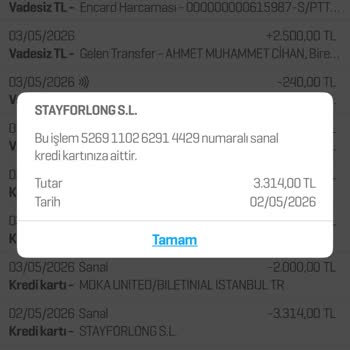 Stayforlong Üzerinden Yapılan Crowne Plaza Rezervasyonu Reddedildi Ve 3314 TL İade Talebi