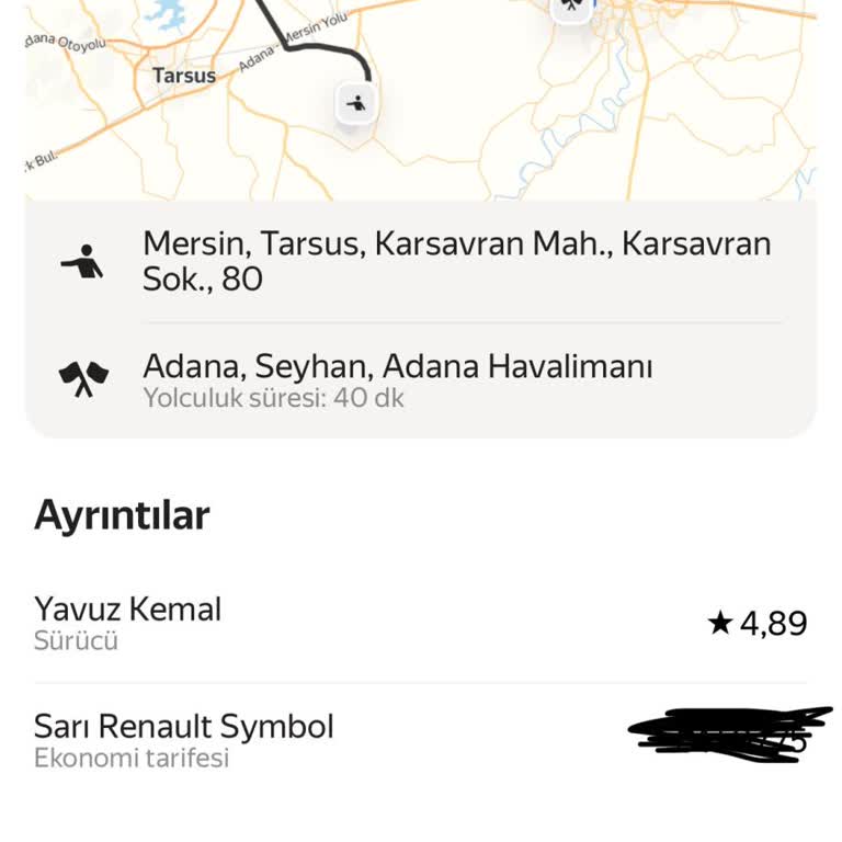 Yandex Go’da Görülen Ücret İle Gerçek Ödeme Arasındaki Farkın İadesi Talebi
