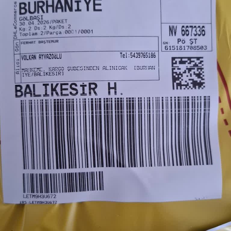 DHL Kaybolan Kahve Makinesi Kargosunun Acil Açıklama Ve Teslim Talebi