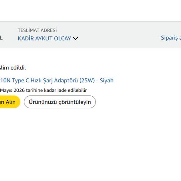 Teslim Edilmemiş Siparişin Teslim Edildi Olarak İşaretlenmesi