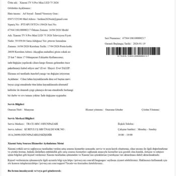 Arızalı Xiaomi TV İçin Değişim Red Edildi, Kargo Sorumluluğu Tüketiciye Yükleniyor