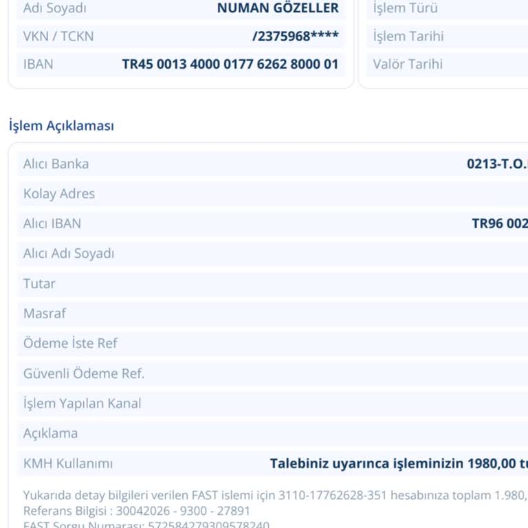 Havale İşlemi 5 Gün Sonra Hesaba Yansımadı