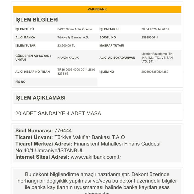 Kurum Faturası Kesilmedi Ve 23.500 TL Ödeme İade Edilmedi