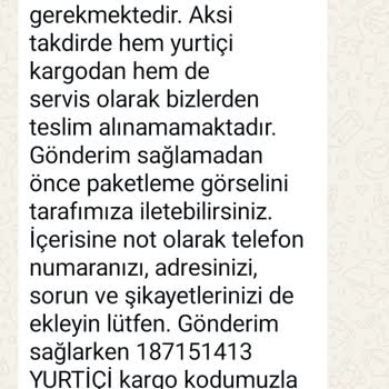 Trendyol Scooter Gidon Menteşesi Arızası İçin İade Talebi