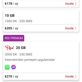 Vodafone Yanımda Red Tarife Geçişi Gerçekleşmiyor