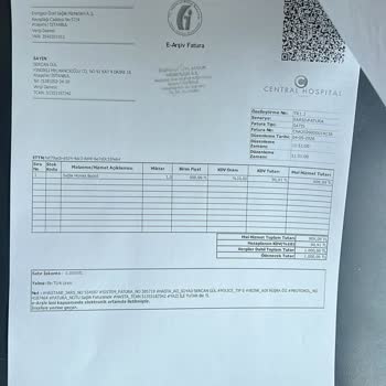 Basit Pansuman İşlemi İçin 1000 TL Ücret Ve Detaylı Fatura Talebi