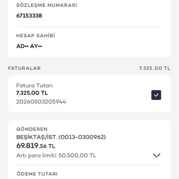 Nisan Ayı 7.300 TL Faturam Hatası İçin Acil İnceleme Talebi