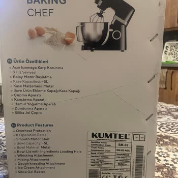 Kumtel Stand Mixer İlk Kullanımda Çalışmıyor, Değişim Talebi