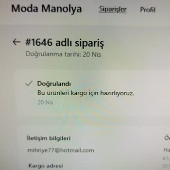 Siyah Elbise Siparişimin Gönderilmemesi Ve 1200 TL İade Talebi