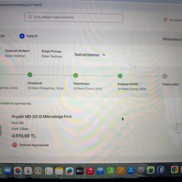 İdefix'ten Mikrodalga Fırın Siparişi Uzun Süre Dağıtımda Kalması Ve İptal İsteği