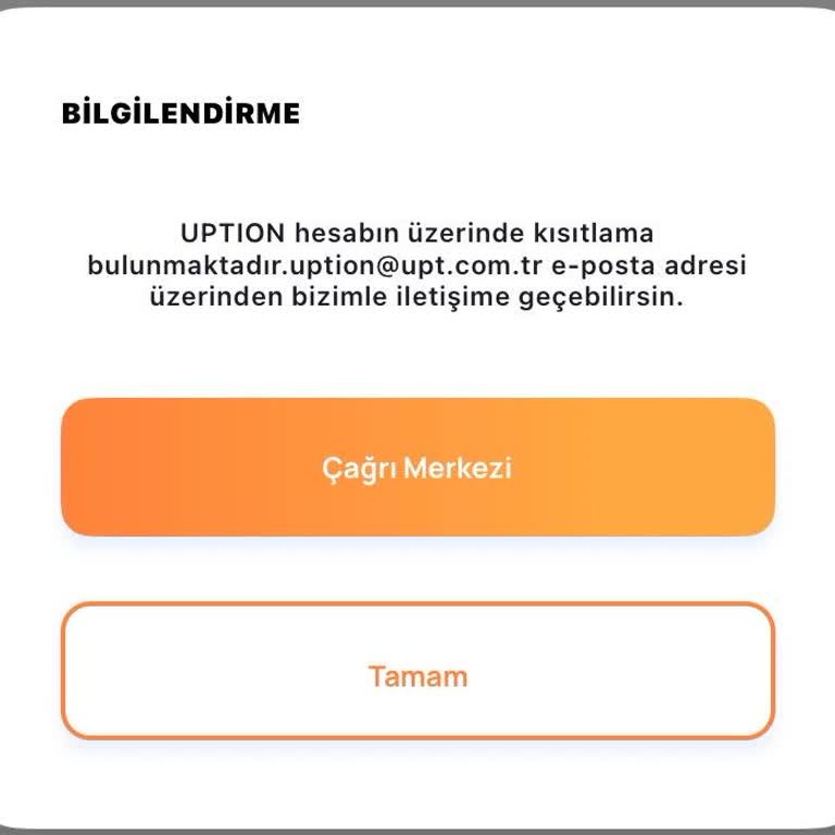 Uption Hesabım Açıklama Olmadan Bloke Edildi Ve 3428,15 TL Erişemiyorum