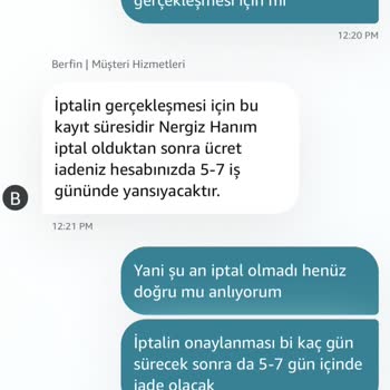 Prime Aynı Gün Teslimatının Gecikmesi, Açıklama Eksikliği Ve Uzun İade Beklemesi