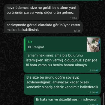 Vivense Mağazasında Yanlış Ürün Teslimatı Ücret İadesi Talebi