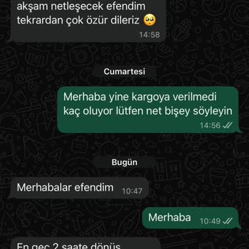 Exemshop’tan Siparişimin Kargoya Verilmemesi Ve Tutarsız Bilgilendirme