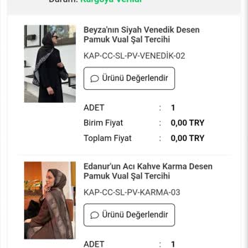 Cocoscarfs.com.tr Şal Siparişinde Teslimat Ve İade Sorunu