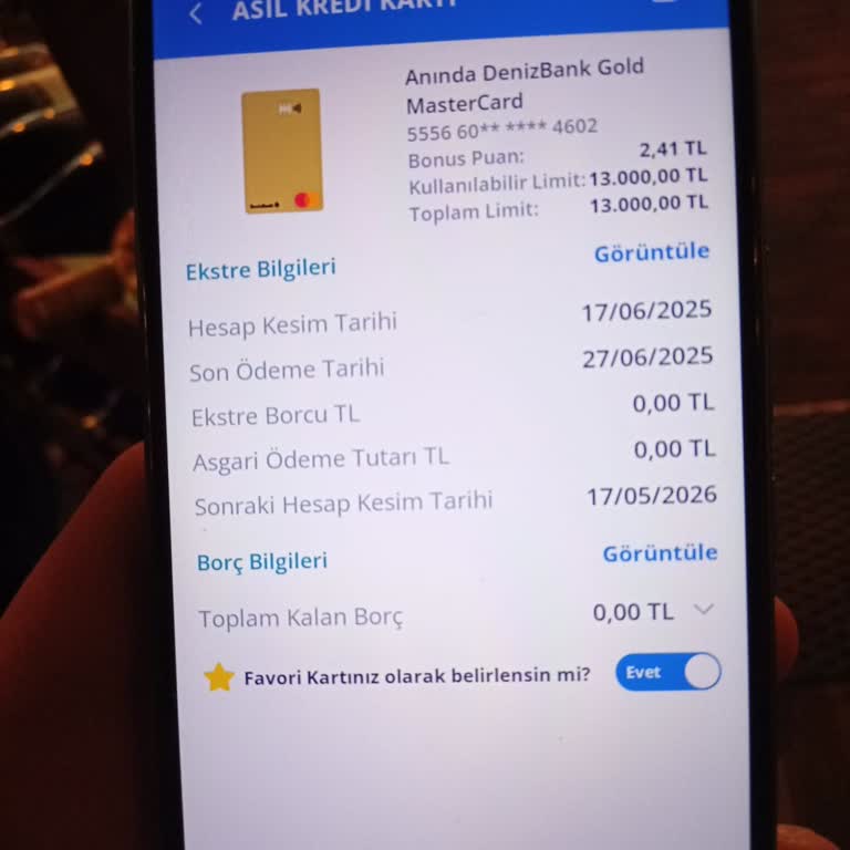 Denizbank Kredi Kartı Ödeme Sonrası Limitinin Açılmaması Ve Açıklama Eksikliği