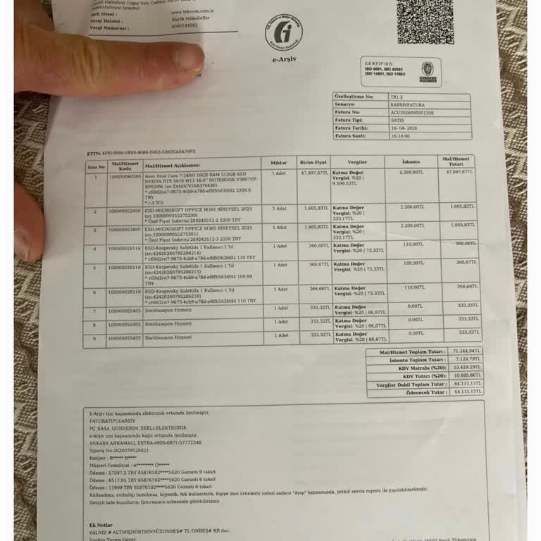 Virüs Koruma Hizmeti Yerine Çocuk Koruma Programı Satışı Ve 3000 TL İade Talebi