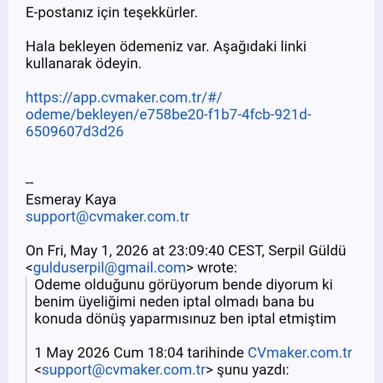 İptal Edilen Üyeliğimde Haksız Borç Ve Açık Hesap Sorunu