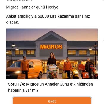 Migros İsmiyle Yayınlanan Sahte WhatsApp Hediye Çeki Kampanyası