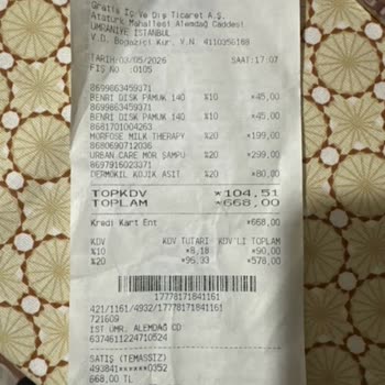 Ümraniye Gratis Mağazasında Fiyat Etiketi Ve Kasadaki Ücret Çelişkisi