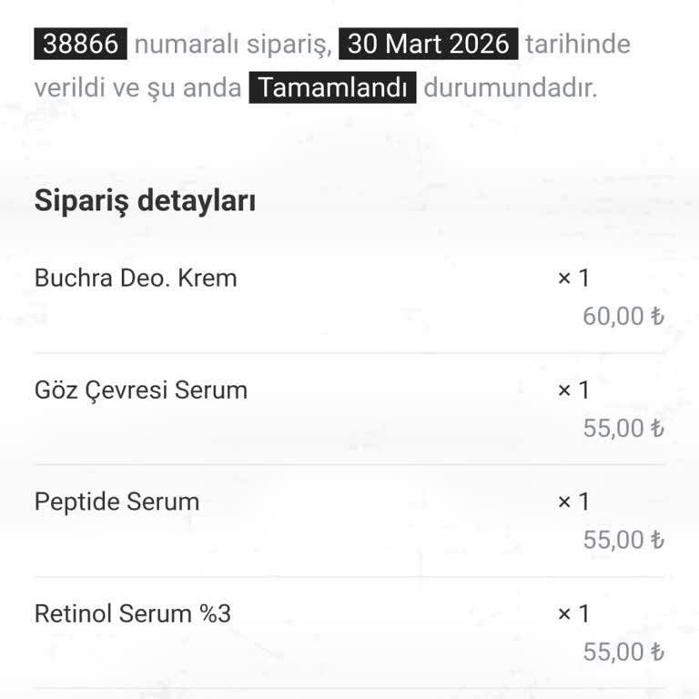 Kremal Dermal Kozmetik Ürünlerim Tarafıma Gönderilmedi