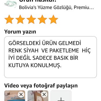 Yanıltıcı Görsel Ve Yayınlanmayan Yorum Şikayeti