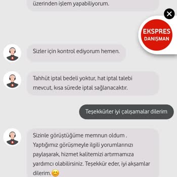 Vodafone Hattım İçin Verilen Cayma Bedeli Taahhüdü İhlal Edildi Ve Haksız Fatura Kesildi