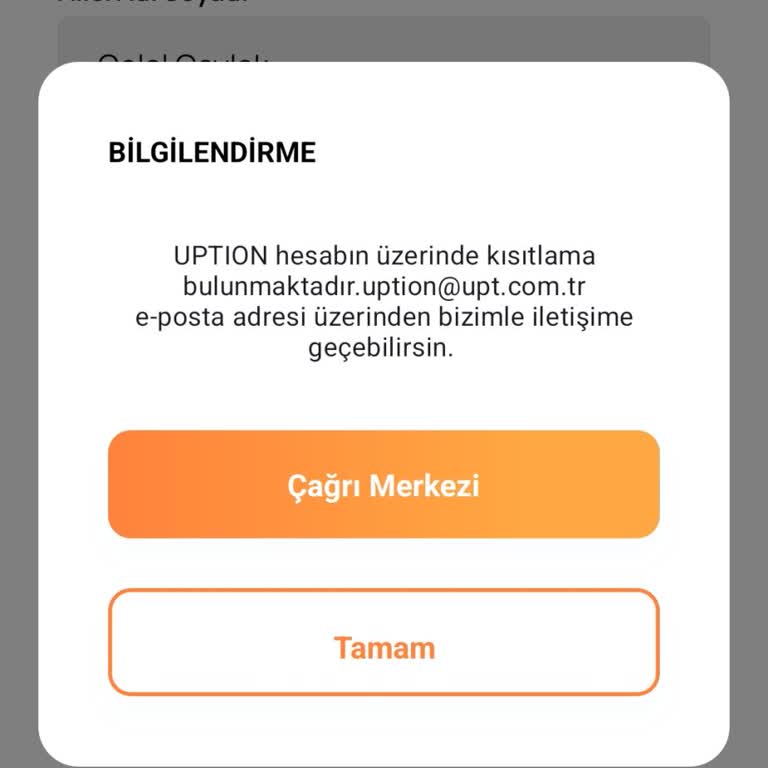 UPT Mobil Bireysel Hesabım Askıya Alındı, 36.627 TL'ye Erişemiyorum