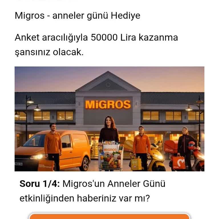 Migros'un Anneler Günü Temalı Sahte WhatsApp Kampanyası