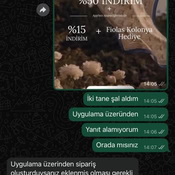 Yanıltıcı Instagram Reklamı Nedeniyle Kolonya Hediyesi Talebi
