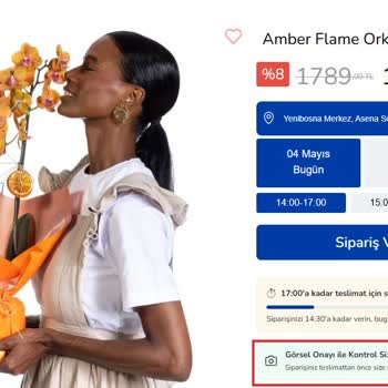 Turuncu Orkide Siparişinde Onaysız Pembe Orkide Gönderildi