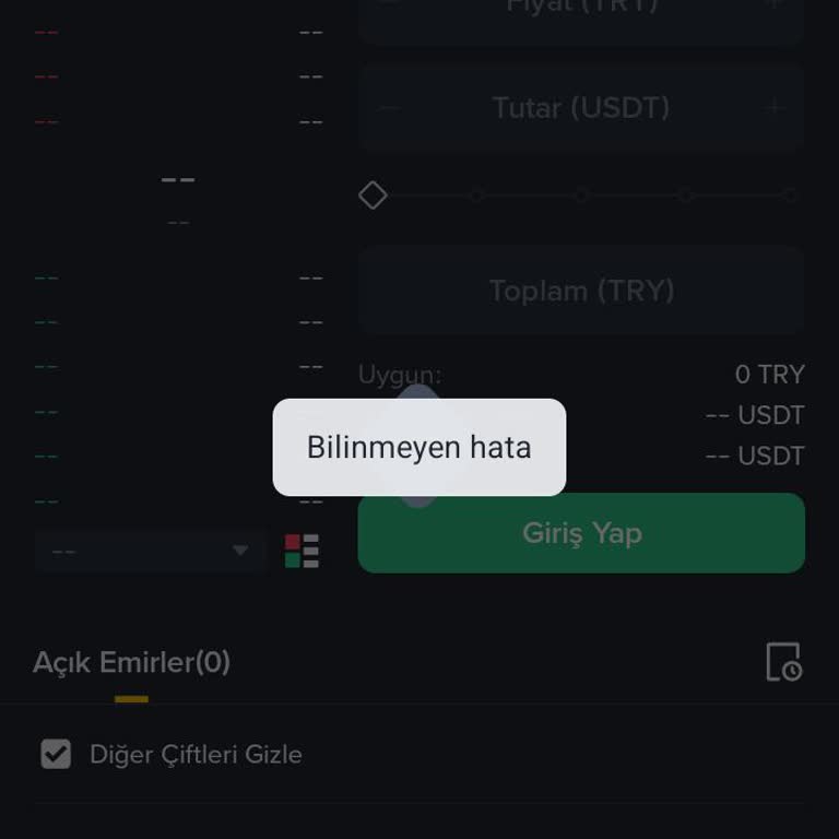 Numara Taşıma Sonrası Binance TR Hesabına Giriş Yapılamıyor