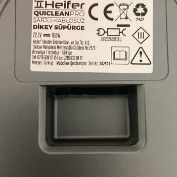 Heifer Quiclean Pro Şarjlı Süpürge Toz Haznesi Parçası Stokta Olmadığı İçin Kullanılamıyor