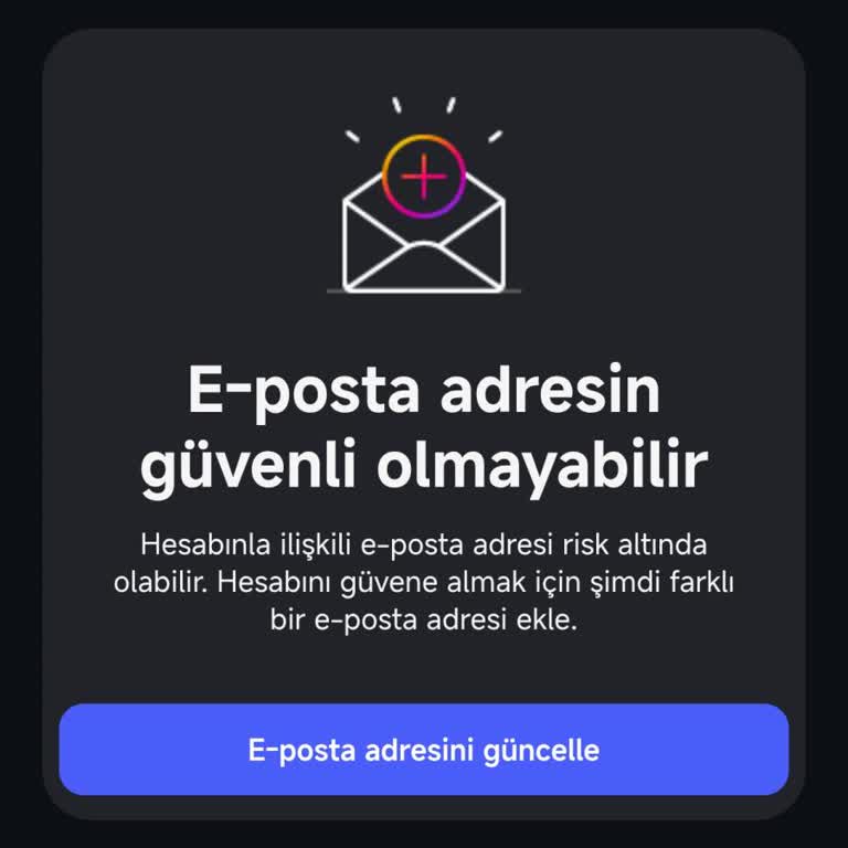 Instagram Girişinde E‑posta Güvenli Değil Uyarısı Ve İşlem Gerçekleştirilemiyor Hatası