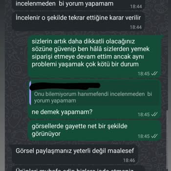 Sert Parça Ve Hijyen Sorunu Nedeniyle Ücret İadesi Talebi