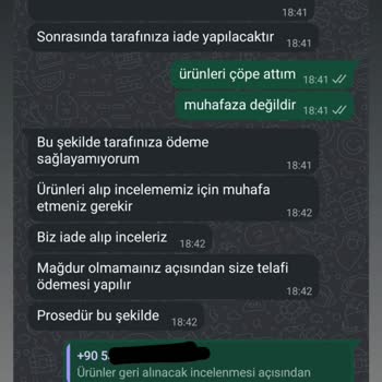 Sert Parça Ve Hijyen Sorunu Nedeniyle Ücret İadesi Talebi