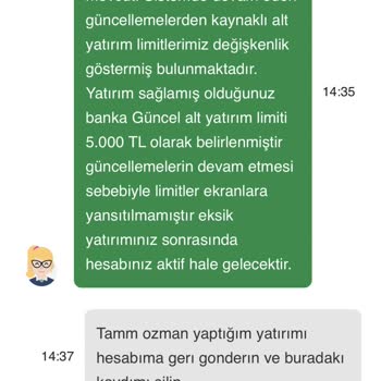 Hesabım Kapatıldı, 1000 TL İade Edilmedi