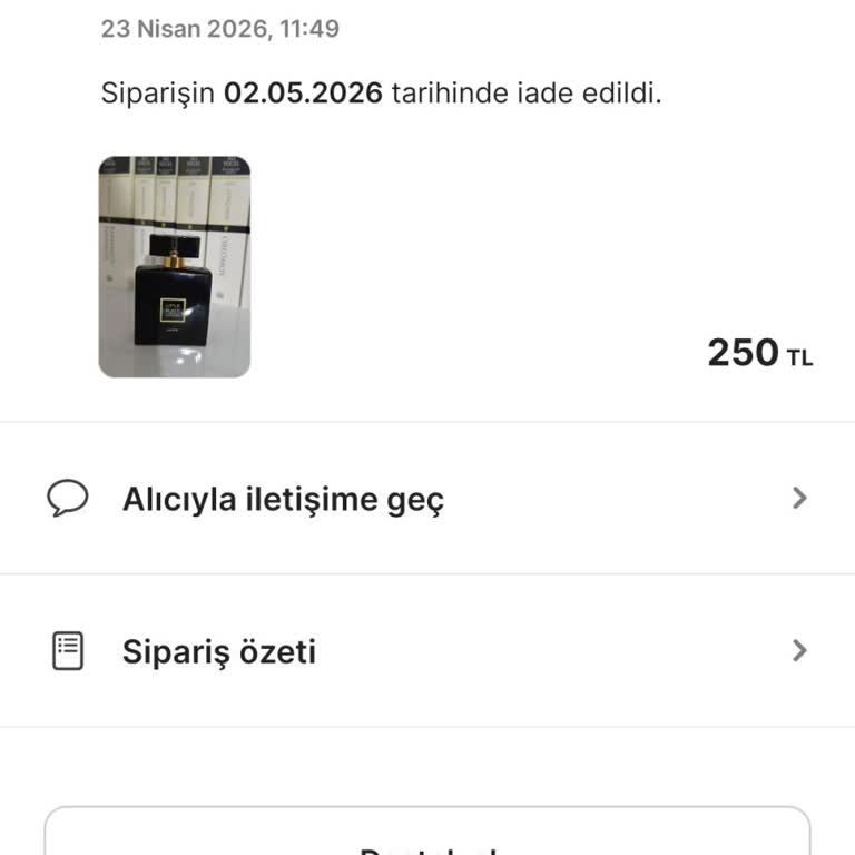 Gardrops'tan Kargoya Verilen Avon Parfümüm Teslim Edilemedi Ve İade Edilmedi