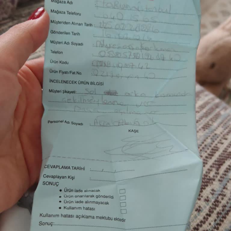 Defolu Eşofman Ve Geciken İade Süreci Mağduriyetim
