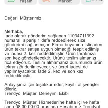 Oksitlenmiş Parfüm Ve Açık Ambalaj Nedeniyle İade Reddi